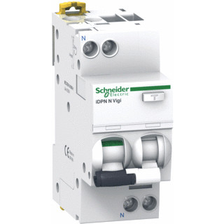 Schneider Electric acti9 aardlekautomaat 2P 6a 0,3a C