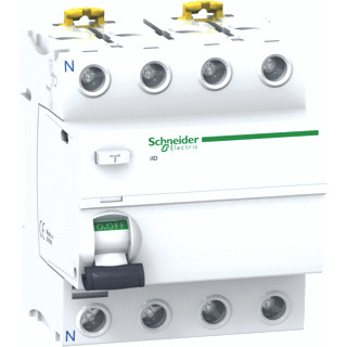 Schneider Electric acti9 aardlekschakelaar 4P 100a 0,3a