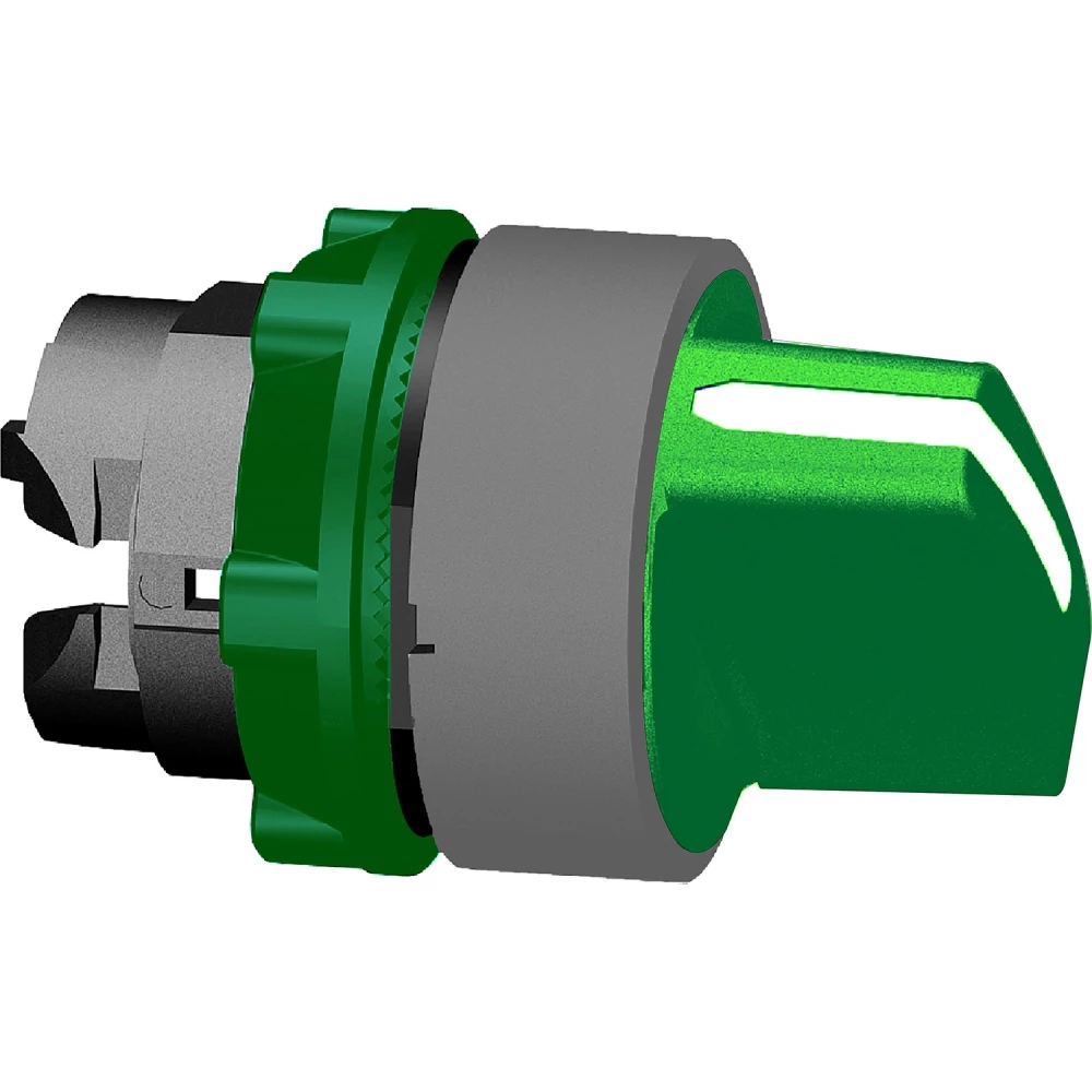 Schneider Electric kop keuzeschakelaar groen 3 pos. Schneider Electric kop keuzeschakelaar groen 3 pos.