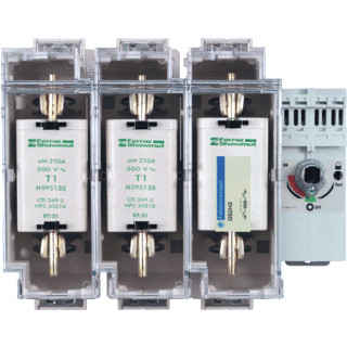 Schneider Electric lastscheiderzekeringhouder 3x250a 1