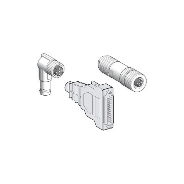 Schneider Electric Lexium ILA, ILE, ILS Connector Voor montage van modbus TCP kabel - 1 female connector - M12