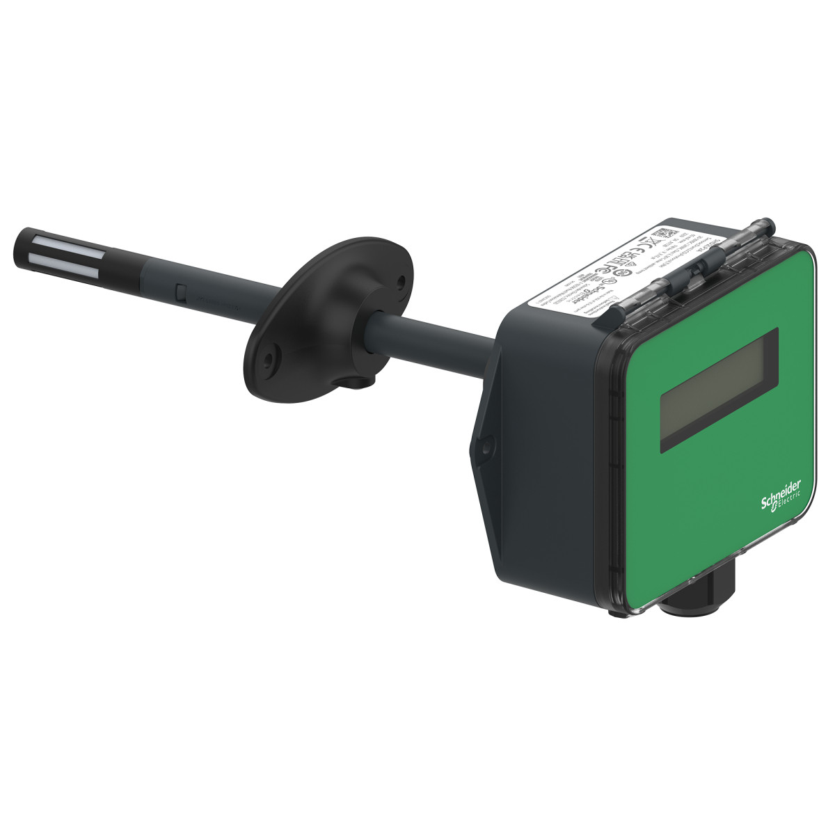 Schneider Electric SpaceLogic™ Duct and Plant Room Air Spacelogic Luchtkwaliteitssensor SHD2, LCD, bacnet/modbus, 2%RH, temp