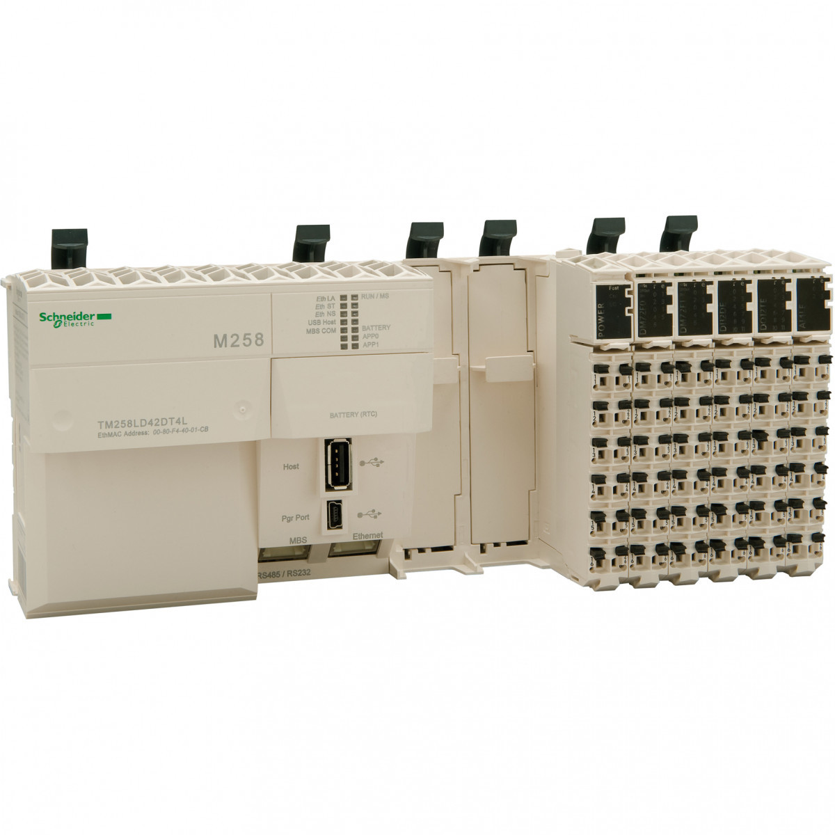 Schneider Electric M258 PLC eth/SL/2pci/42dio/4ao
