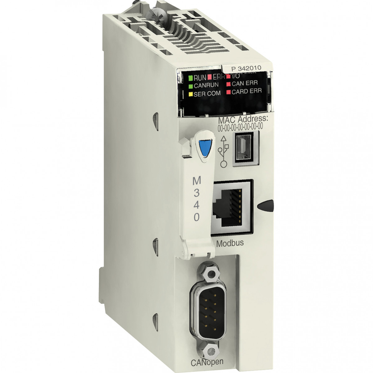 Schneider Electric M340 processor usb/modbus/can no SD