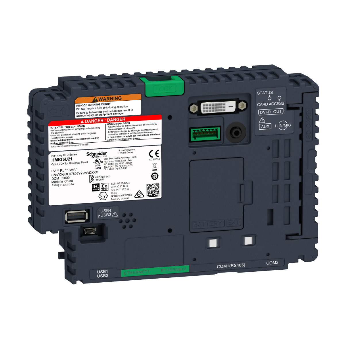 Schneider Electric Harmony GTU Open Box - windows 10 - universele paneel hmi - software geïnstalleerd