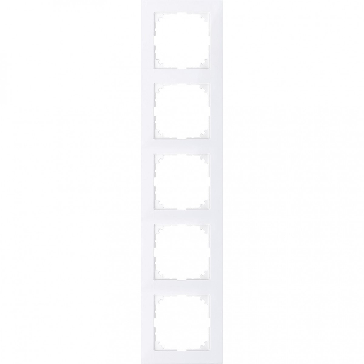 Merten M-pure decor afdekraam 5V horizontaal en verticaal wit ip20