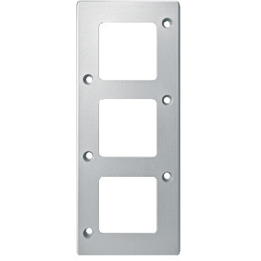 Schneider Electric Merten Anti-Vandalism Afdekraam - anti-vandalisme - 3-voudig - aluminium