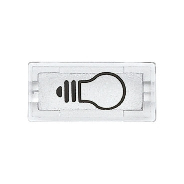 Schneider Electric Merten Aquadesign Symbolen - rechthoekig - licht, glashelder Schneider Electric Merten Aquadesign Symbolen - rechthoekig - licht, glashelder
