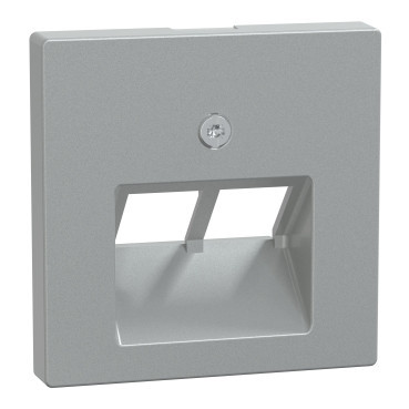 Merten Cen.pla.F.RJ45 ins.2G TPM alu SYSM