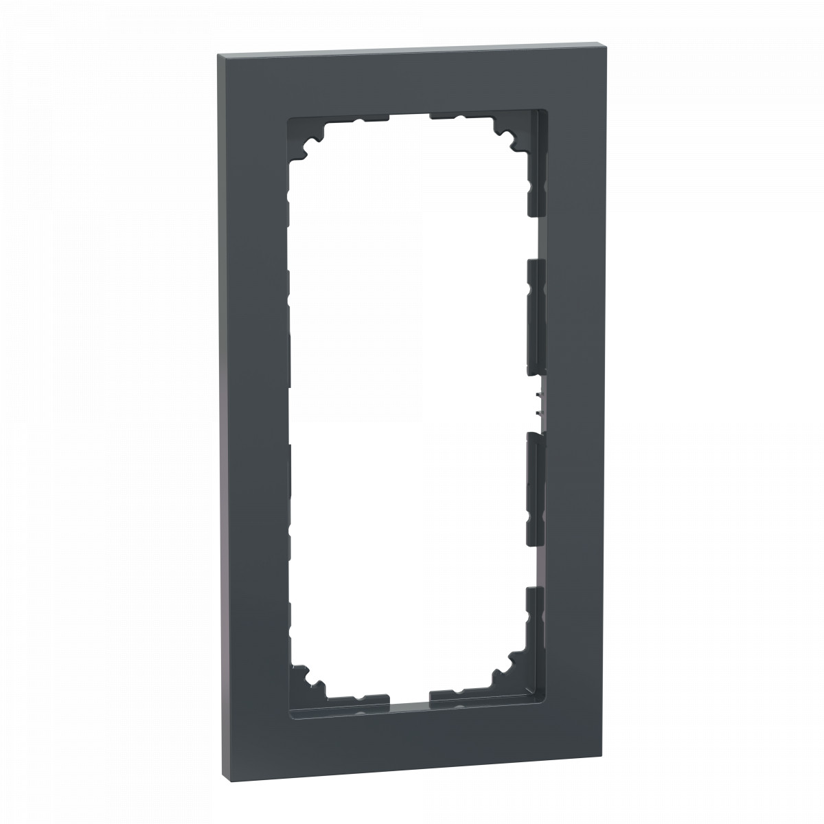 Schneider Electric Merten System M (brand Merten) M-Pure frame, 2-gang without central bridge piece, anthracite, M-pure Schneider Electric Merten System M (brand Merten) M-Pure frame, 2-gang without central bridge piece, anthracite, M-pure