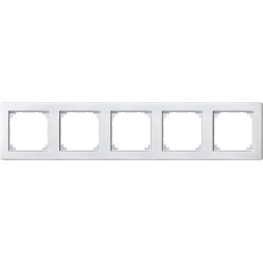 Schneider Electric Merten System M (brand Merten) M-Smart afdekraam 5V mat polarwit