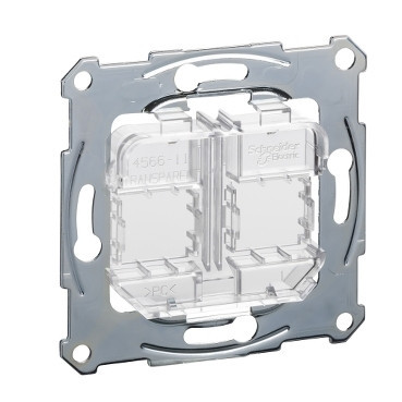 Schneider Electric Merten System M Draagplaat Voor RJ45 - transparant Schneider Electric Merten System M Draagplaat Voor RJ45 - transparant
