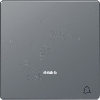 Merten Systeem D enkele wip aan-/uit-schakelaar roestvaststaal ( RVS )