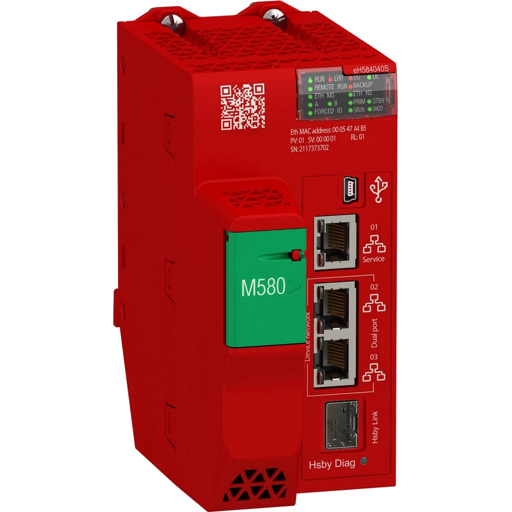 Modicon M580 epac - cpu level 4 - safety sil3 - redundant - 16MB inter