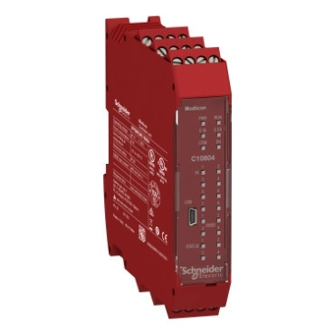 Schneider Electric Modicon MCM Controller With 8 inputs 4 outputs monitors expansion modules with SCR