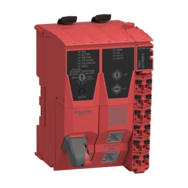 Schneider Electric Modicon TM5 IP20 modular I/O system Controller Systeem, modicon TM5 safety, safe logic cpu, sercos iii int