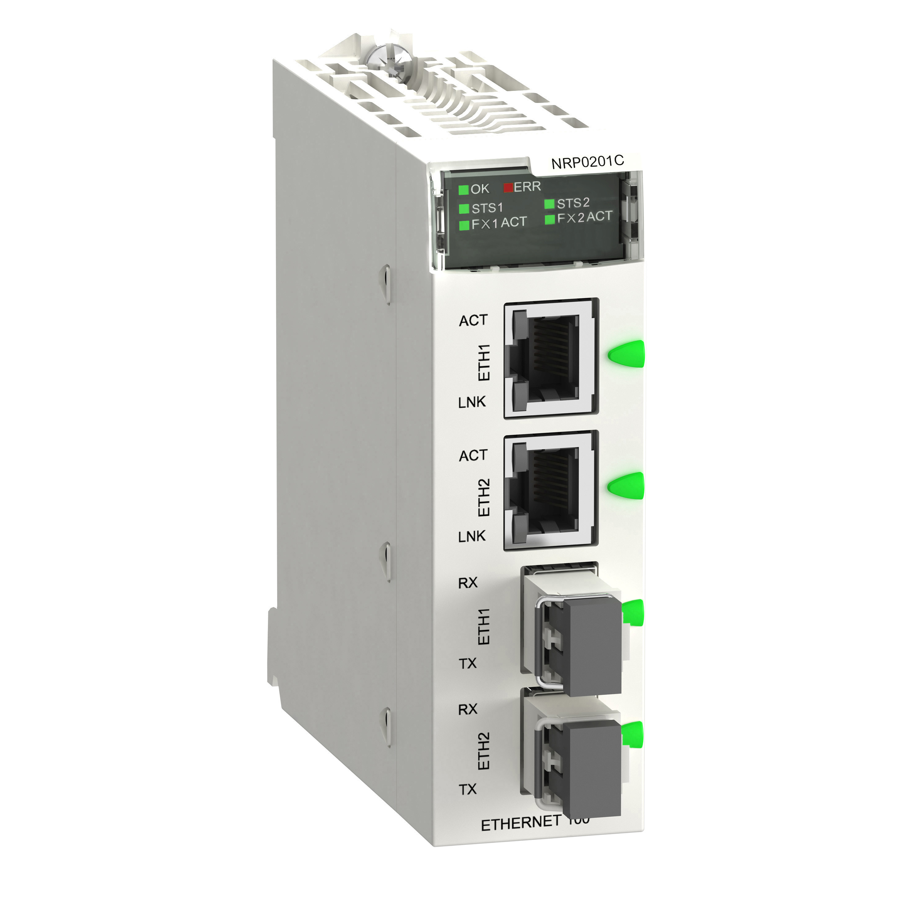 Schneider Electric Modicon X80 modules Modicon X80 - 2X ethernet 100M bit/S naar glasvezel SM/LC 2CH omvormer