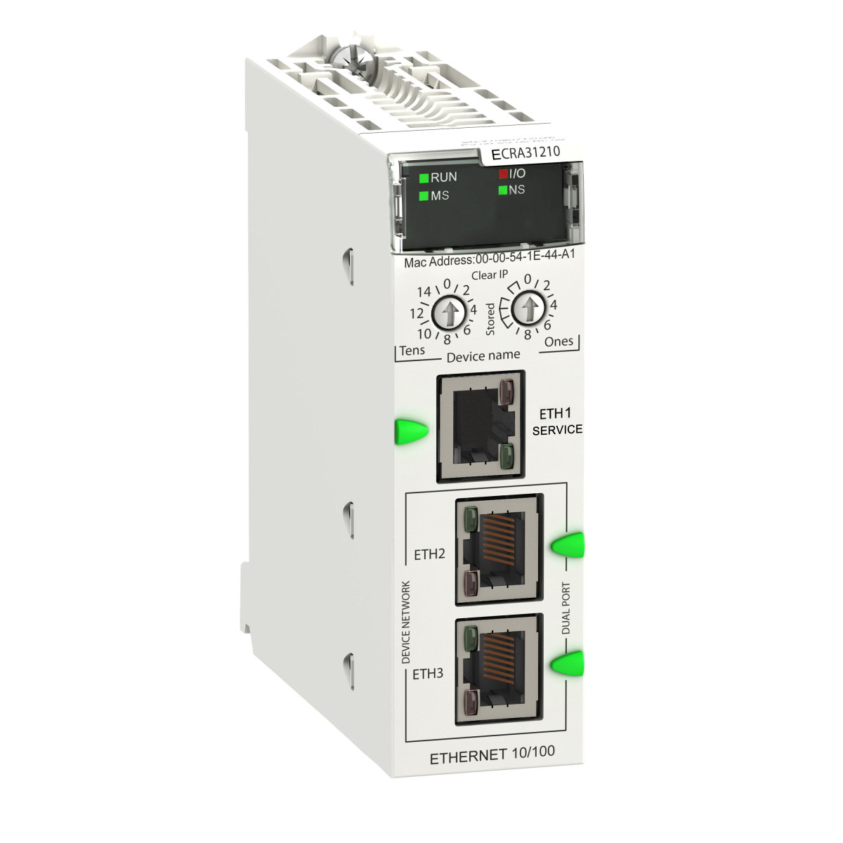 Schneider Electric Modicon X80 modules Modicon X80 - ethernet remote I/O adaptor - met ethernet communicatier