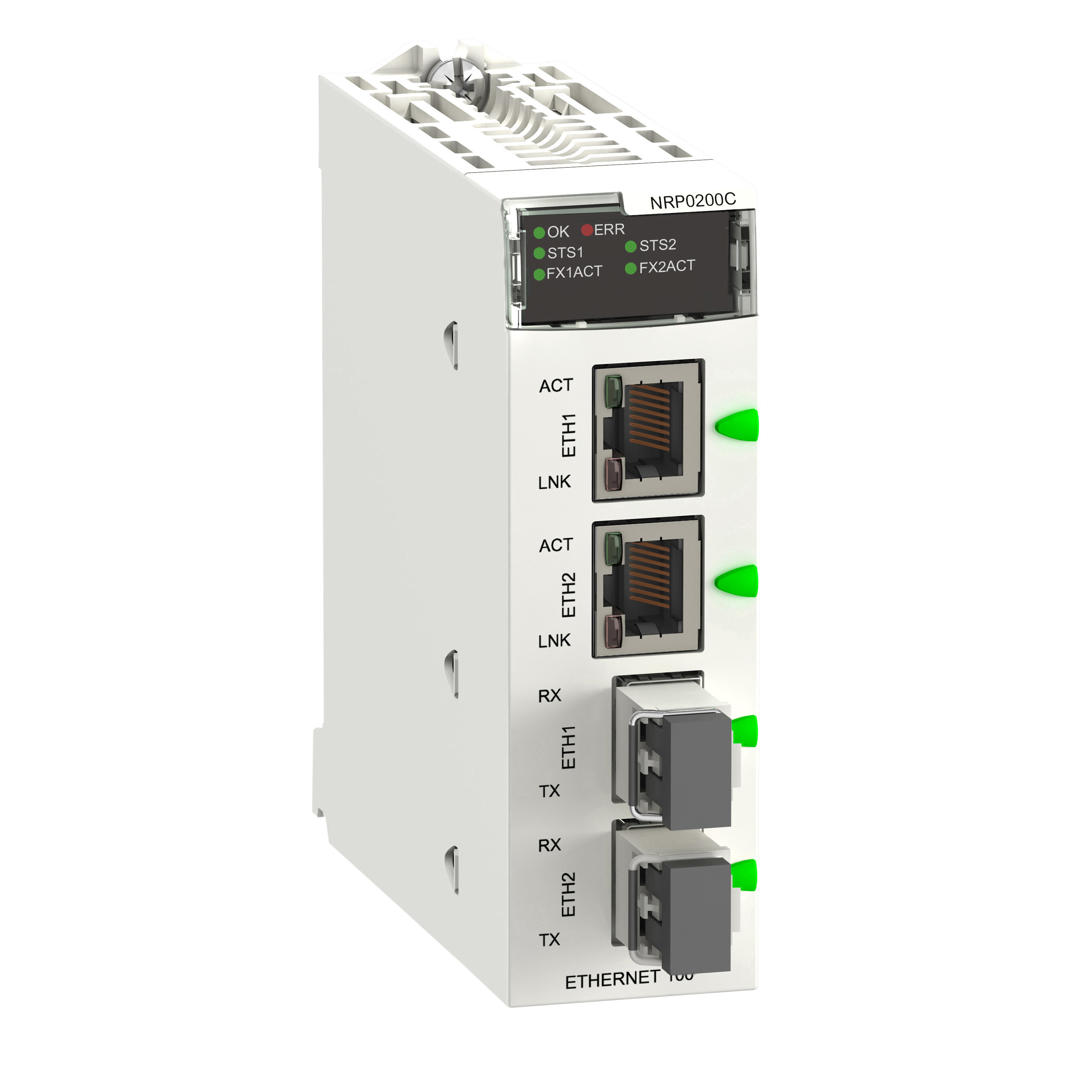 Schneider Electric Modicon X80 modules Modicon X80 - 2X ethernet 100M bit/S naar glasvezel MM/LC 2CH omvormer