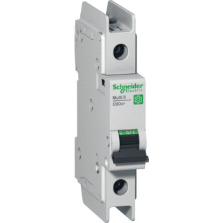 Schneider Electric multi 9 installatieautomaat C karakteristiek 1a 1P 1 beveiligd incl nul 2te