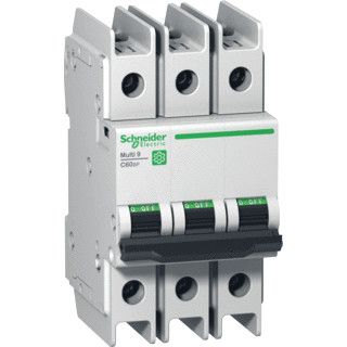 Schneider Electric multi 9 installatieautomaat C karakteristiek 6a 3P 3 beveiligd incl nul 6te