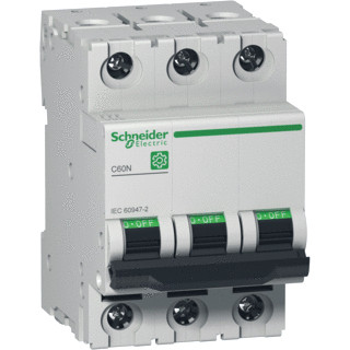 Schneider Electric multi 9 installatieautomaat B karakteristiek 32a 3P 3 beveiligd 3te