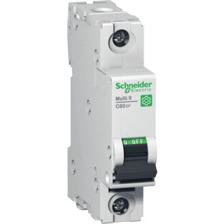 Schneider Electric multi 9 installatieautomaat C karakteristiek 8a 1P 1 beveiligd incl nul 2te