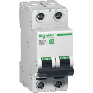 Schneider Electric multi 9 installatieautomaat B karakteristiek 32a 2P 2 beveiligd incl nul 4te
