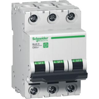 Schneider Electric multi 9 installatieautomaat C karakteristiek 40a 3P 3 beveiligd incl nul 6te