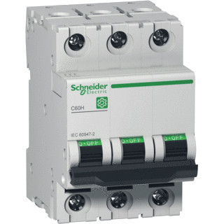Schneider Electric multi 9 installatieautomaat C karakteristiek 32a 3P 3 beveiligd 3te