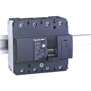 Schneider Electric acti 9 installatieautomaat C karakteristiek 40a 4P 4 beveiligd incl nul 6te