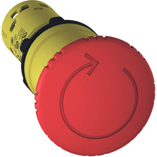 Schneider Electric emergency stop-turn to release 2NC