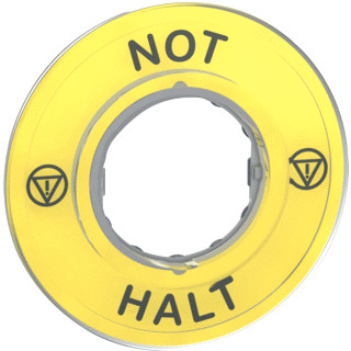 Schneider Electric noodstopetiket 3D "not-halt"