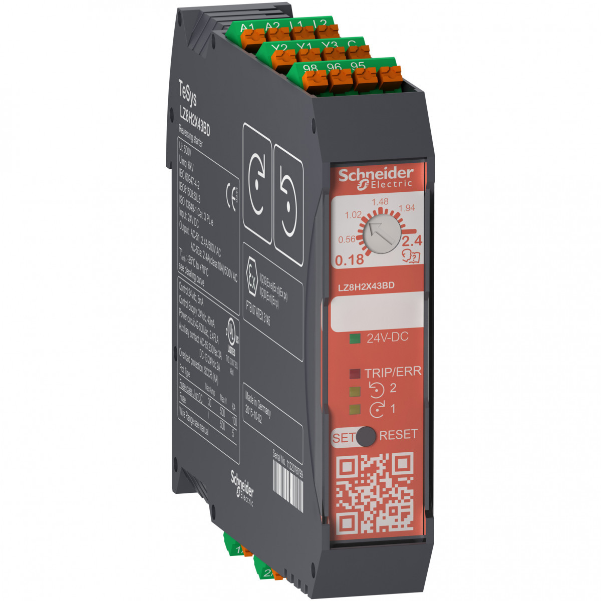 Schneider Electric omk.starter sto 0,18-2,4a 24VDC veerklem