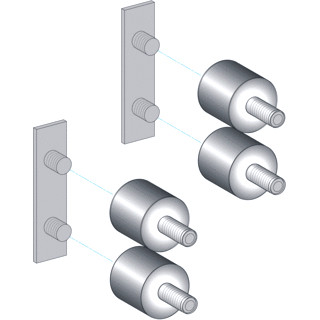 Schneider Electric onderdeel-kit anti-vibration 8 dampers