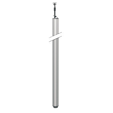 Schneider Electric OptiLine 45 Optiline 45 - spanzuil - enkel - leeg - geanodiseerd - 3100-3450 MM
