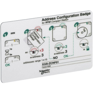 Schneider Electric ositrack adres configuratie badge