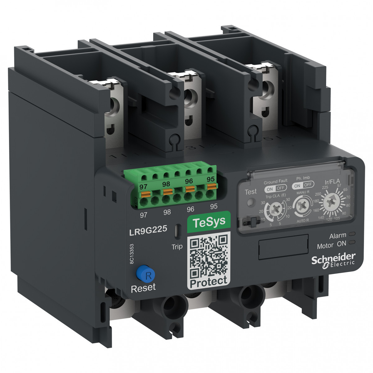 Schneider Electric TeSys Giga protection relays Tesys Giga, overbelastingrelais, 57…225 A, klasse 5e…30e, indrukbaar B