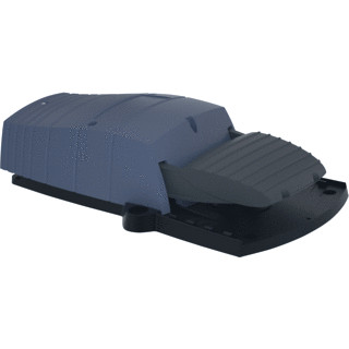 Schneider Electric pedaalschakelaar 1nc+no blauw