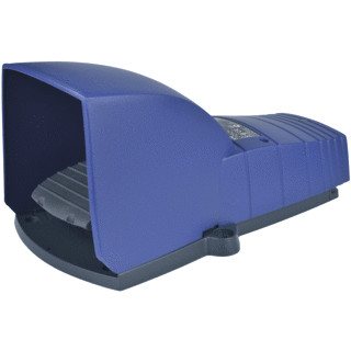 Schneider Electric pedaalschakelaar 1nc+no blauw