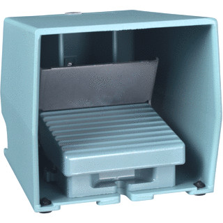 Schneider Electric pedaalschakelaar-blauw 2stand.