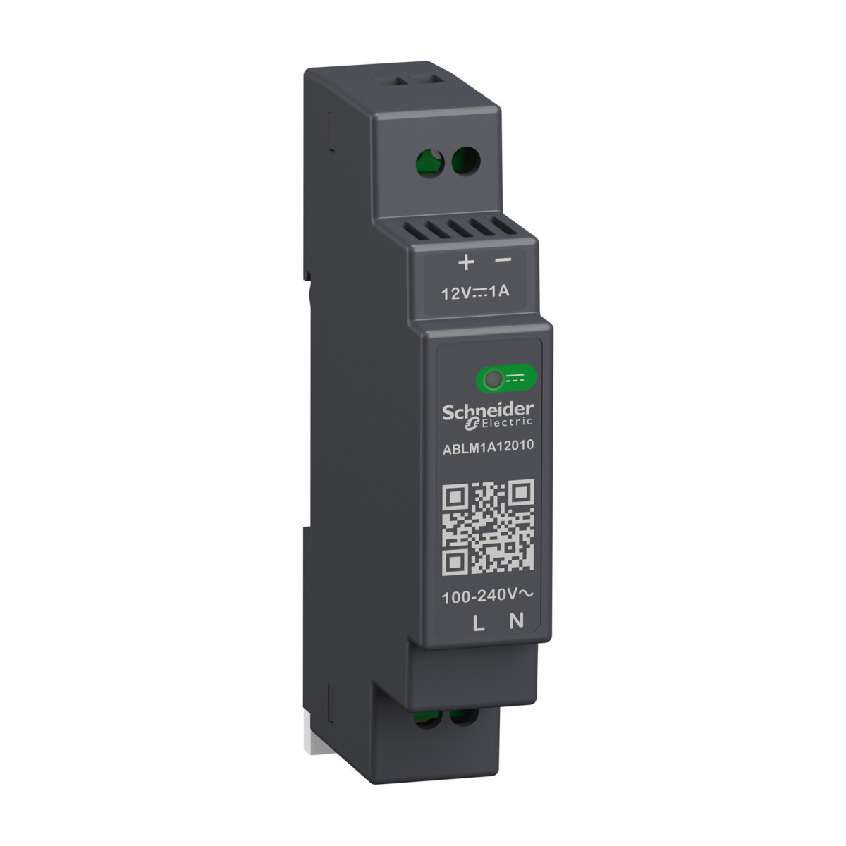 Schneider Electric Power supplies for industrial use, Regulated Power supply, 100-240V ac, 12V 1 A, single phase, modular