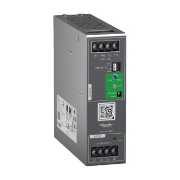 Schneider Electric Power supplies for industrial use, Regulated Power supply, 380-500V ac, 24V 5a, 3 phases, universal
