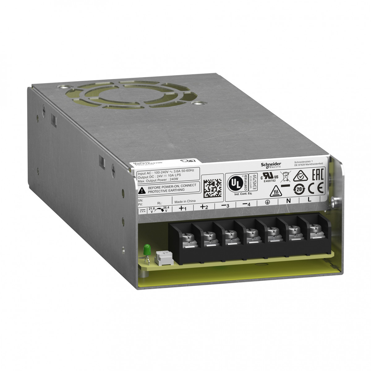 Schneider Electric power supply 24V 10a panel mount