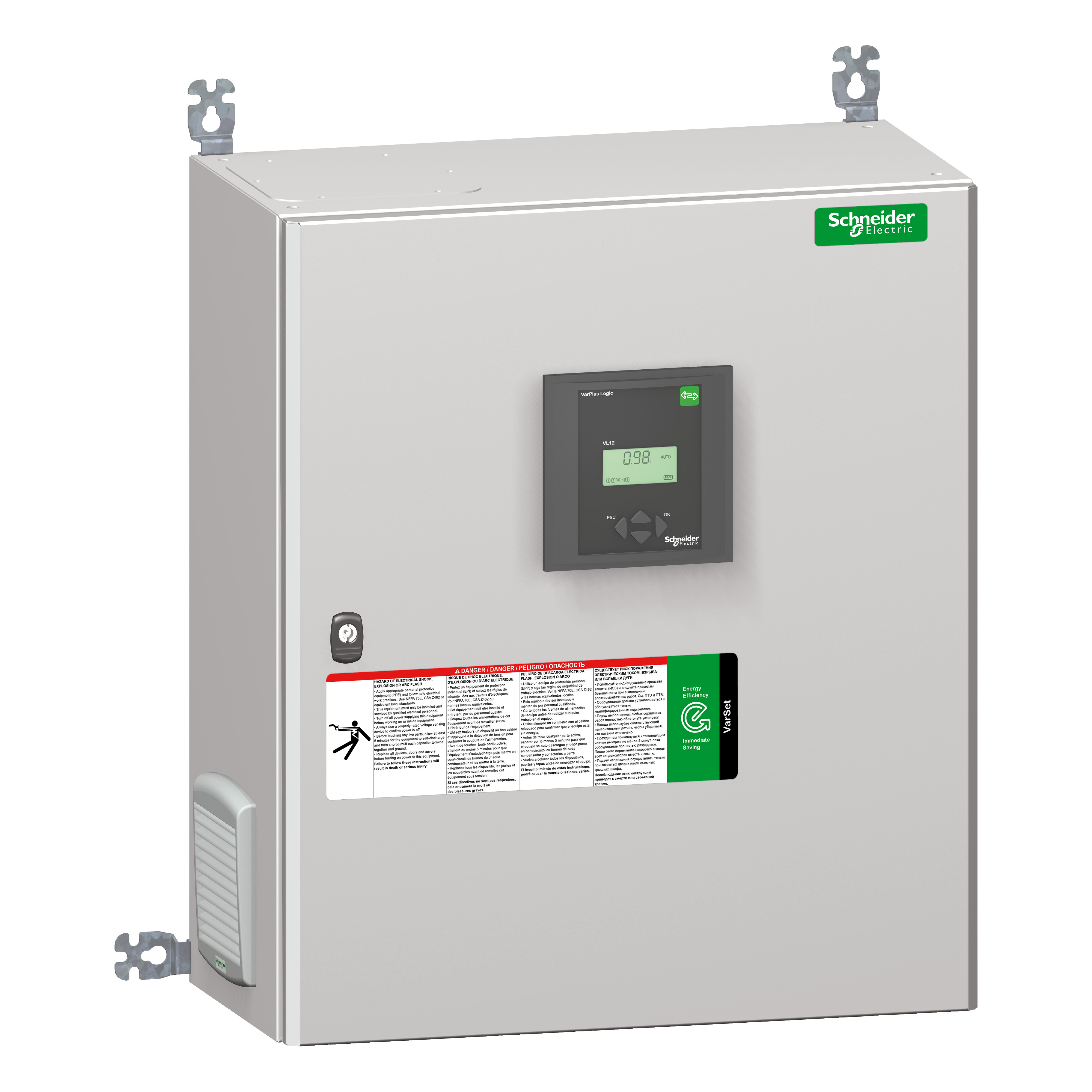Schneider Electric PowerLogic™ PFC Capacitor Banks Varset Capacitor bank auto 034kvar with incomer CB XXB 400V 50HZ