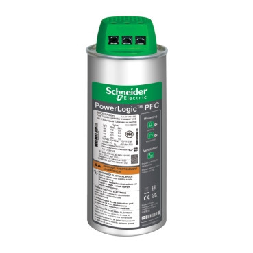 Schneider Electric PowerLogic™ PFC Capacitors Varplus Can hduty capacitor - 25/30 kvar - 400 V - 50/60HZ
