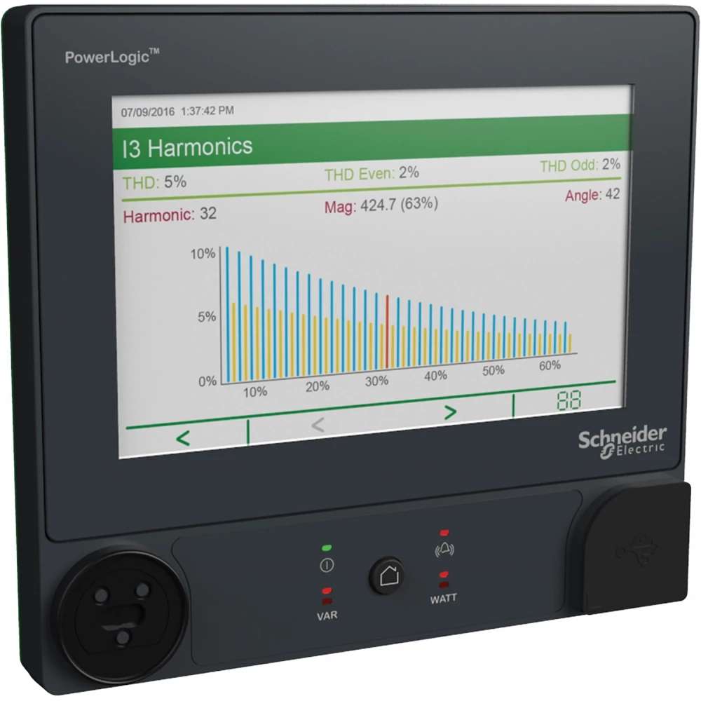 Schneider Electric PowerLogic™ ION9000 Power Quality M Powerlogic Afstandsdisplay, kleuren aanraakscherm, 192 X 192 MM voor I