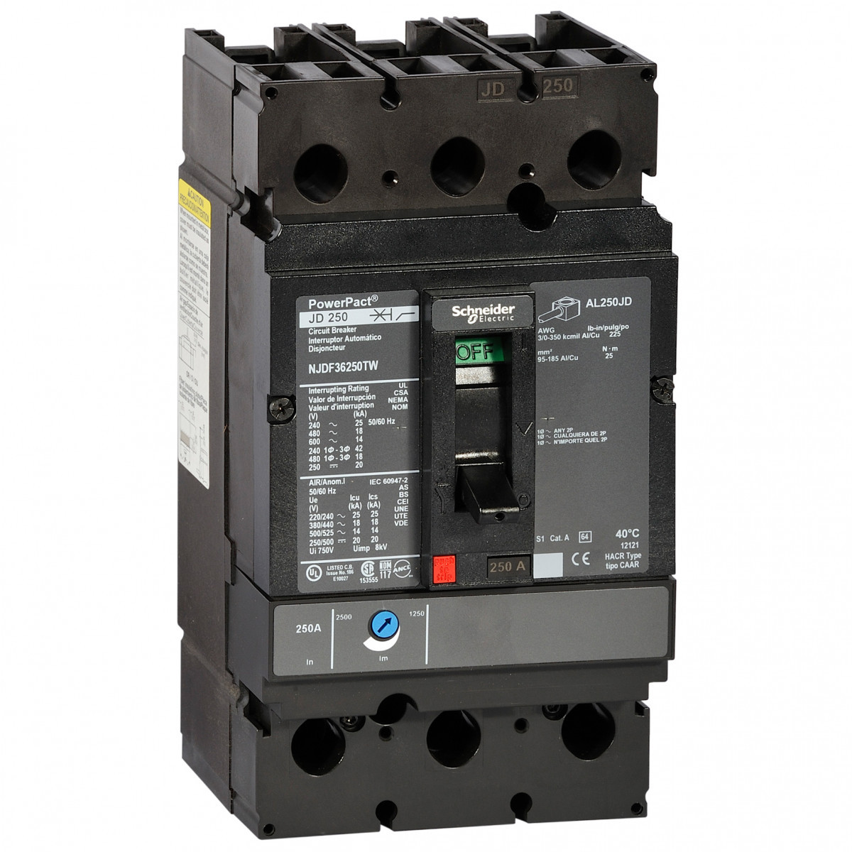Schneider Electric POWERPACT JD 3P TM 175A