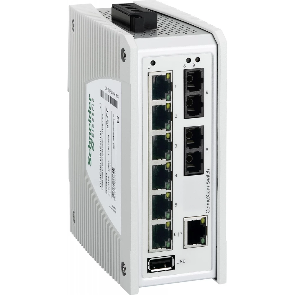 Schneider Electric premium unmanaged switch 7TX/ 2FX-MM