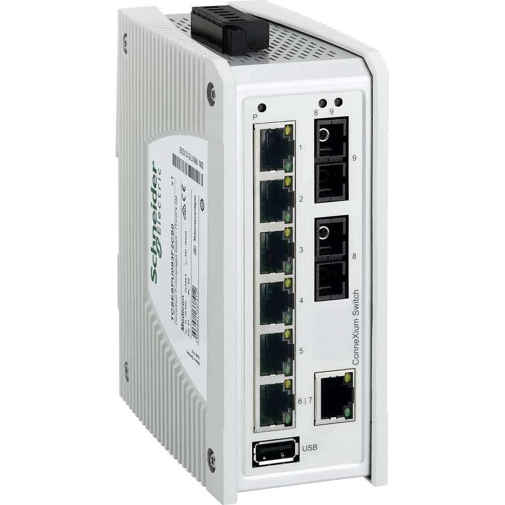 Schneider Electric premium unmanaged switch 7TX/ 2FX-SM